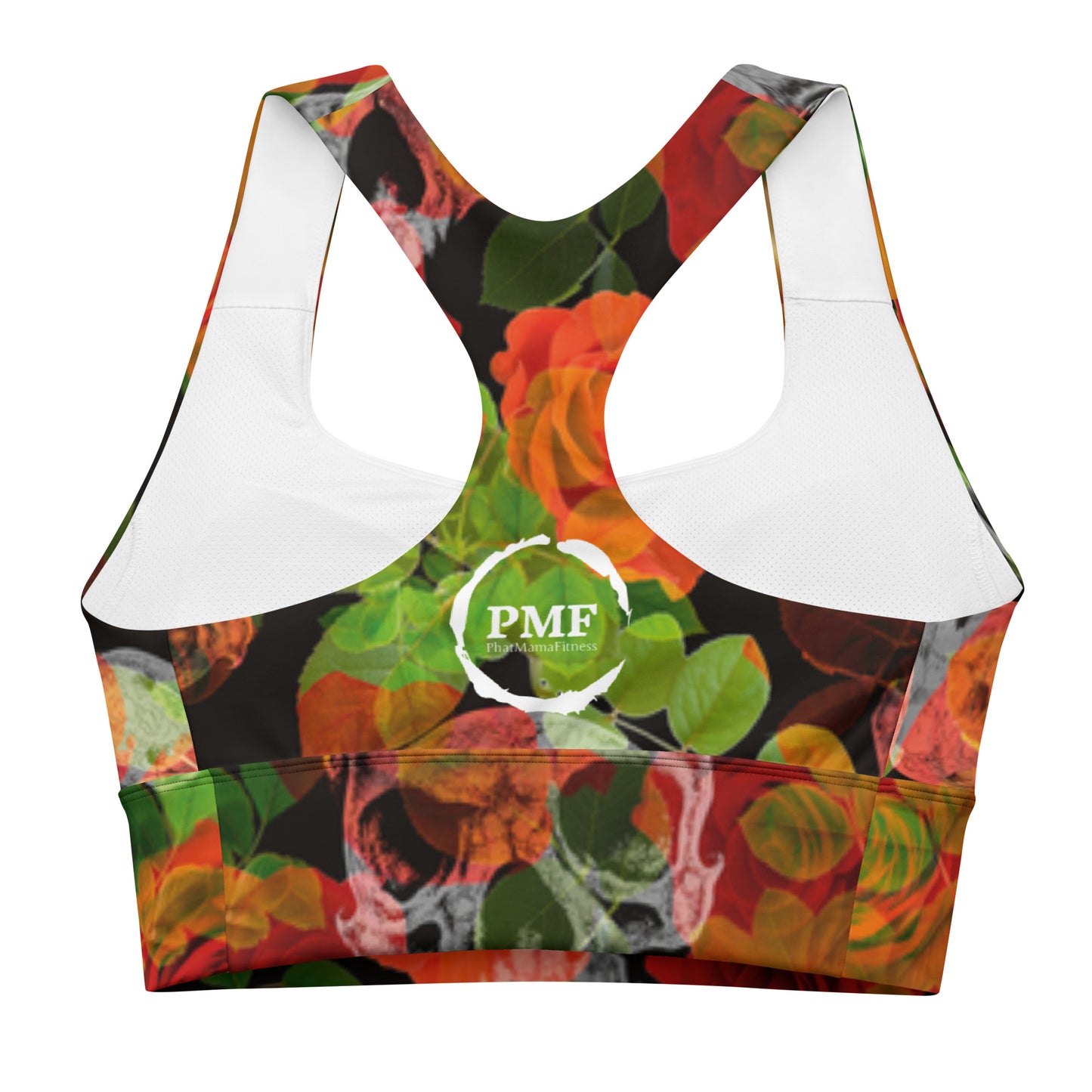 Alpha Line Sports Bra Skulls & Roses