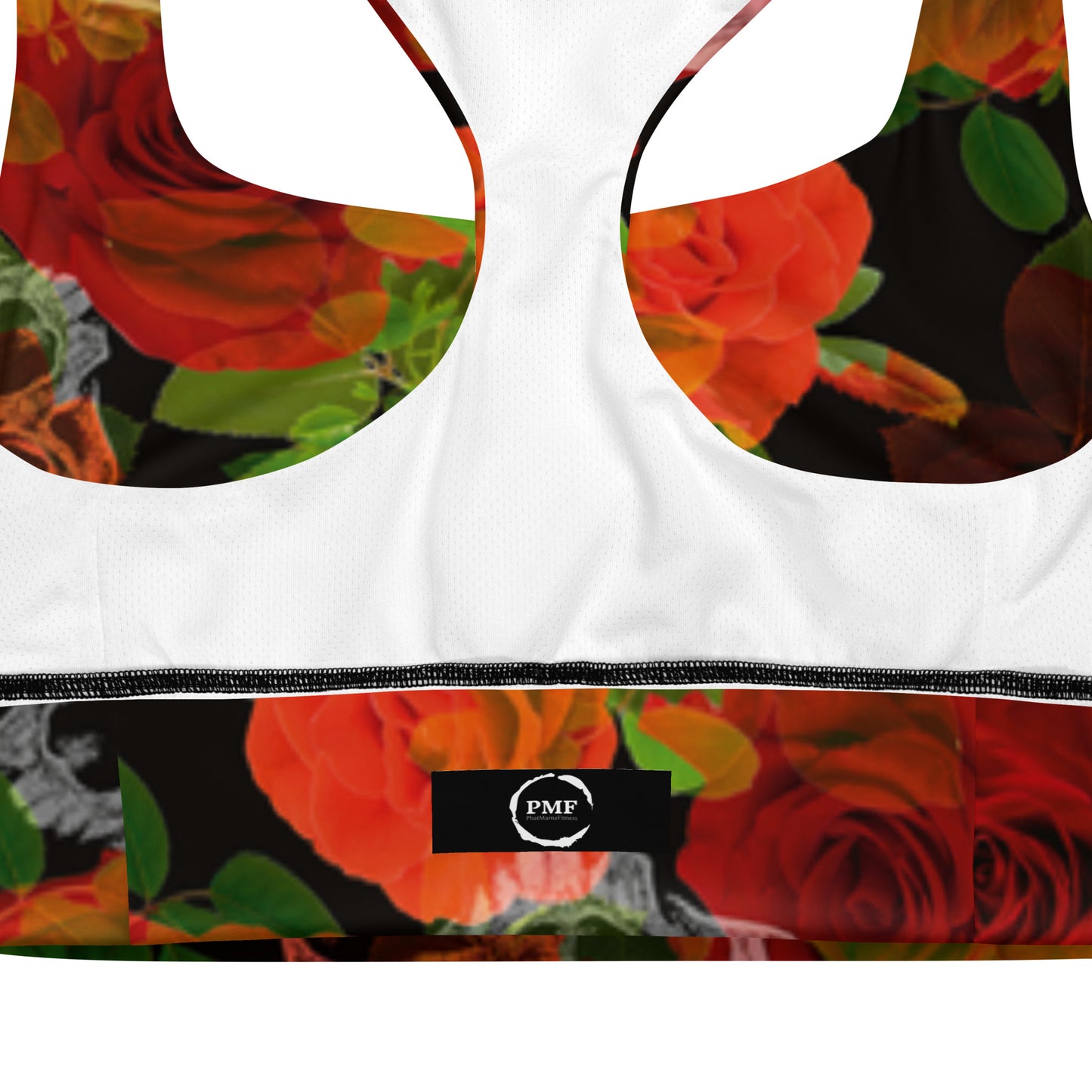 Alpha Line Sports Bra Skulls & Roses