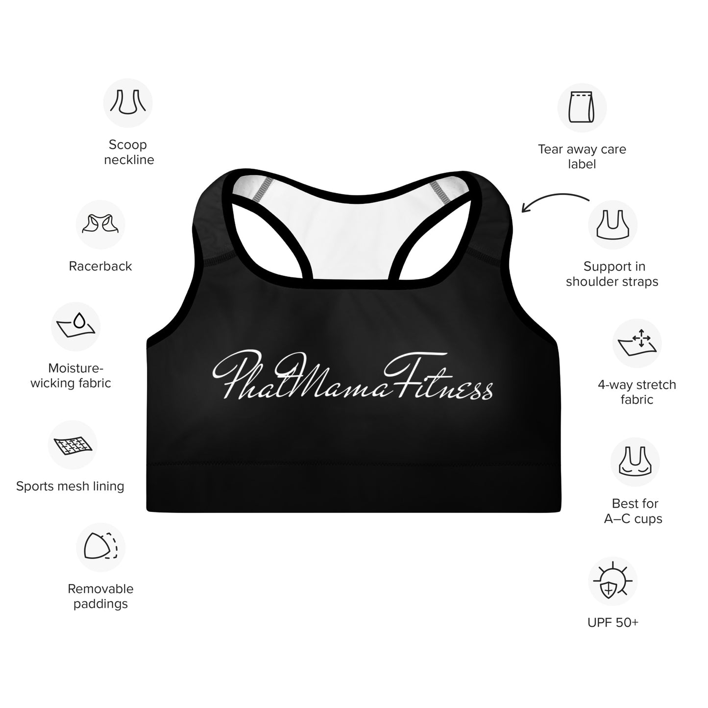 NU Line Sports Bra - with print