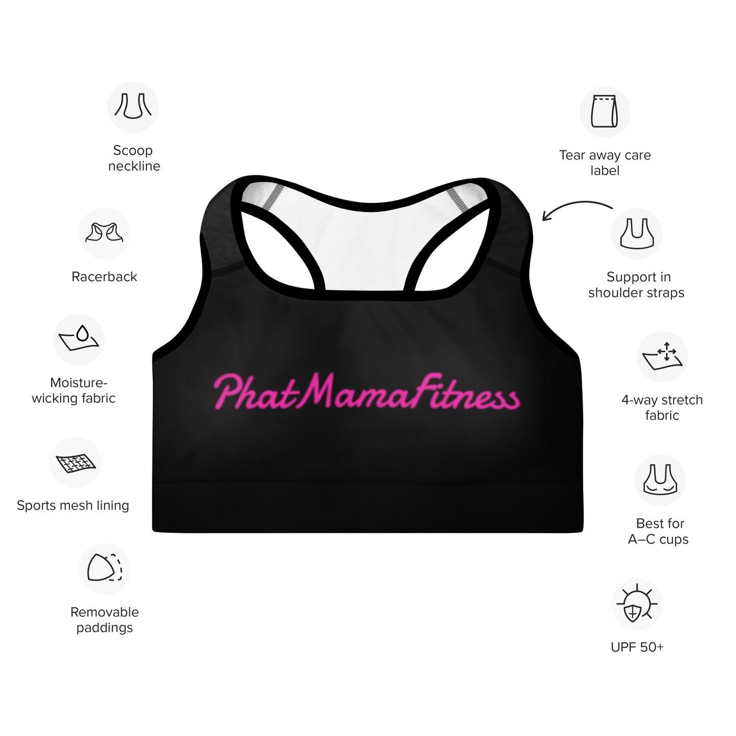 NU Line Sports Bra - with print